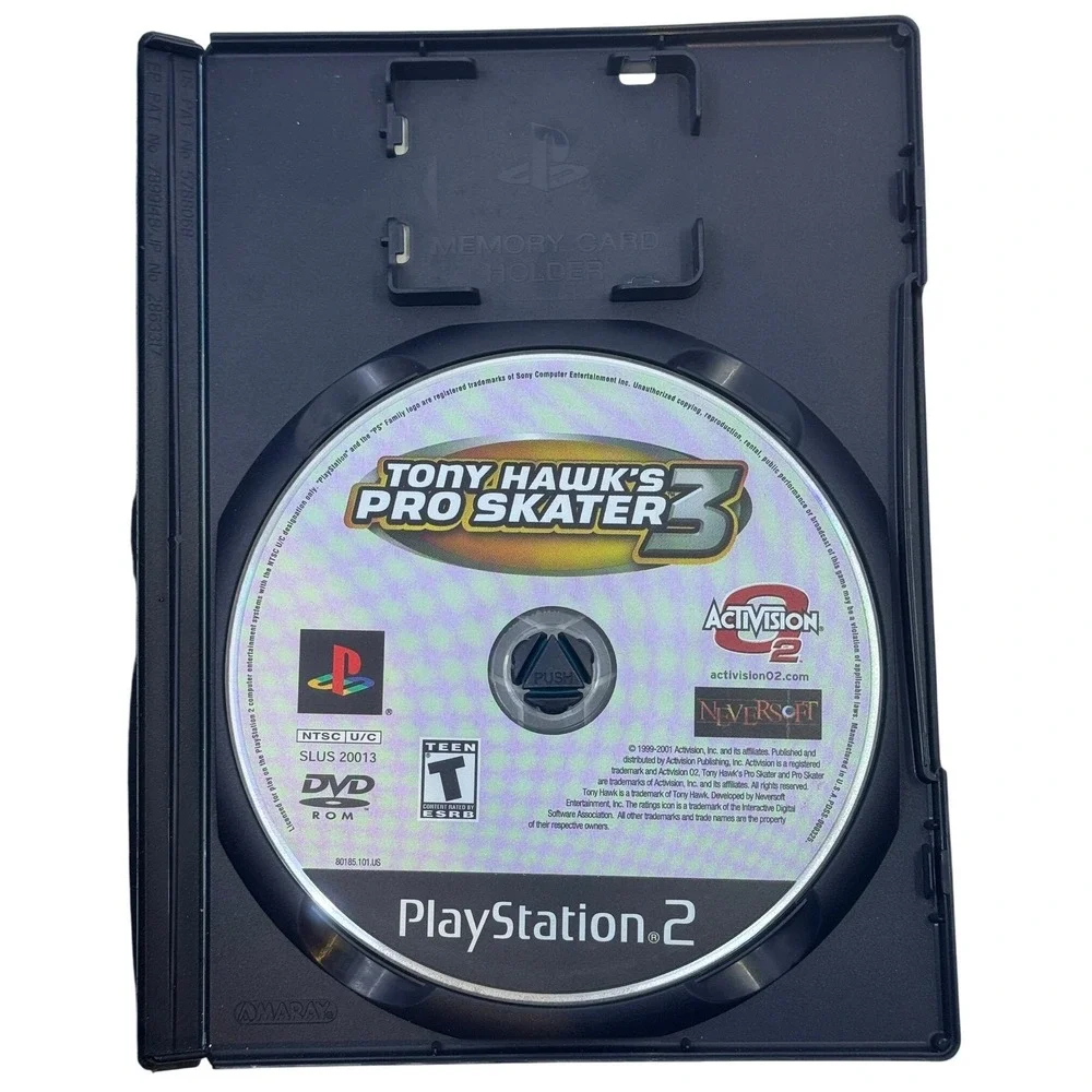 Tony Hawk's Pro Skater 3 Sony PlayStation 2 PS2 Game with Manual SLUS 20013